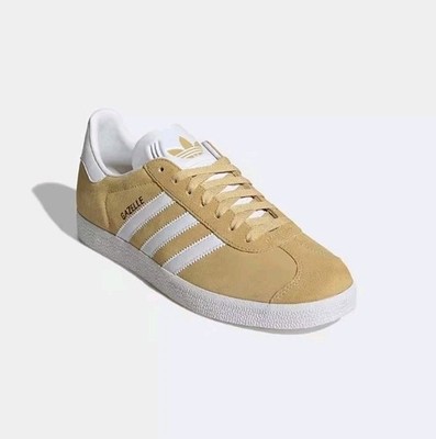 Adidas Gazelle Herren Sneaker Schuhe Gr 42 Oat / Cloud White / Gold Metallic