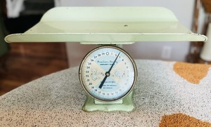 Vintage Mint Colored American Family 30 LB Nursery Scale