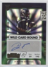 2021 Contenders Rookie Ticket RPS Wild Card Round D'Wayne Eskridge #118 Auto 6o3. rookie card picture