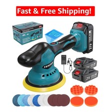 7-in-1 Cordless Orbital Polisher With 21v Batteries Lightweight Versatile 7-in-1 Cordless Orbital Polisher With 21v Batteries Lightweight Versatile