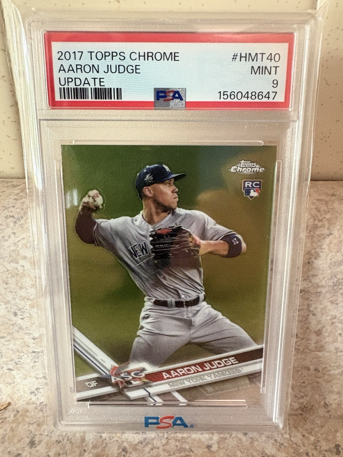 2017 Topps Chrome Update Aaron Judge #HMT40 (RC) PSA 9 Mint!!🔥🔥 view 1