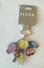 2026 Disney Parks Inside Out Joy Sadness Anxiety Bag Clip Charm Keychain New