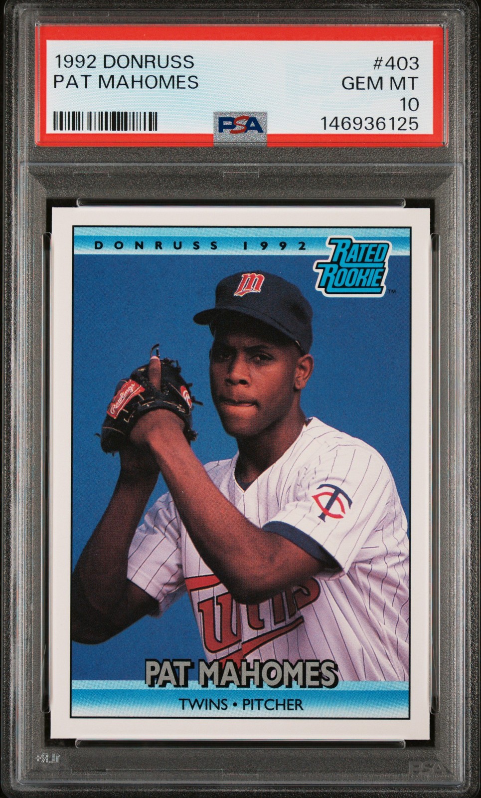 1992 DONRUSS #403 PAT MAHOMES PSA 10