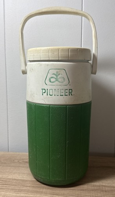 #ad #ad Vintage Pioneer Coleman Water Jug Green And White I1 $14.99