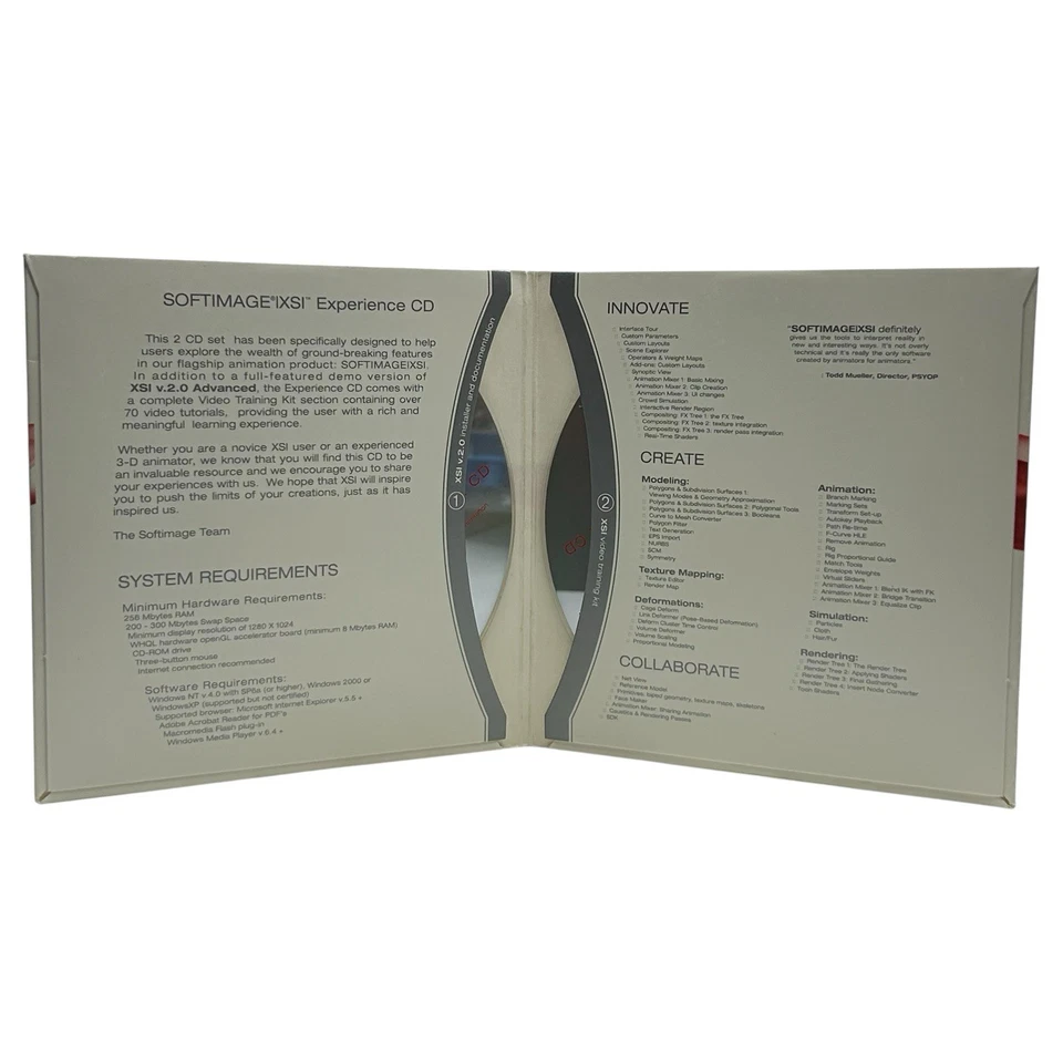 Avid Softimage XSI 2.0 Experience Software Demo & Video Training CD-ROM Set - Image 2 of 4