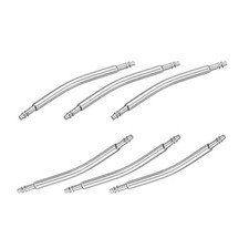 20mm Curved Spring Bar Pins 1.5mm Dia Double Flanged End Link Pin 20pcs