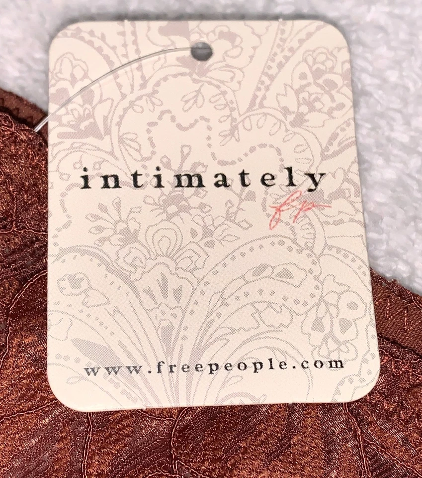 INTIMATELY FREE PEOPLE Todo Encaje Canela Marrón Tanga Bikini Panty Mujer Talla L 7 Foto 3 de 4