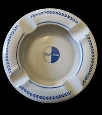 Vintage Viteous Ironstone Ashtray Dunn Bennett & Co Half Moon Logo