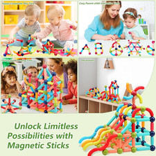 Magnetic Building Block STEM Toy Montessori Game for Kids Age 3-5
