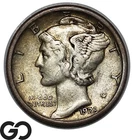 1928-S Mercury Dime, Better Date XF San Francisco Issue