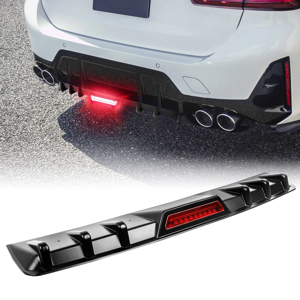 Alerón trasero difusor aletas de tiburón parachoques labio LED para Mazda CX-3 CX-5 CX-9 Foto 3 de 4