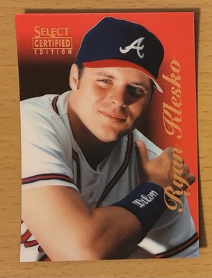 1996 SELECT CERTIFIED BASEBALL CERTIFIED RED RYAN KLESKO #82 ATLANTA BRAVES 1