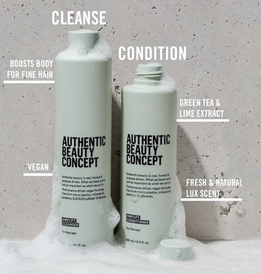 Authentic Beauty Concept Amplify Conditioner & Shampoo Vegan Costly Cruelty Free
