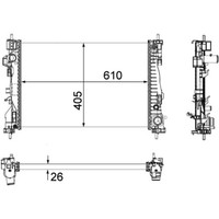 KüHler MotorküHlung Mahle CR 1178 000P FüR Alfa Romeo Giulietta