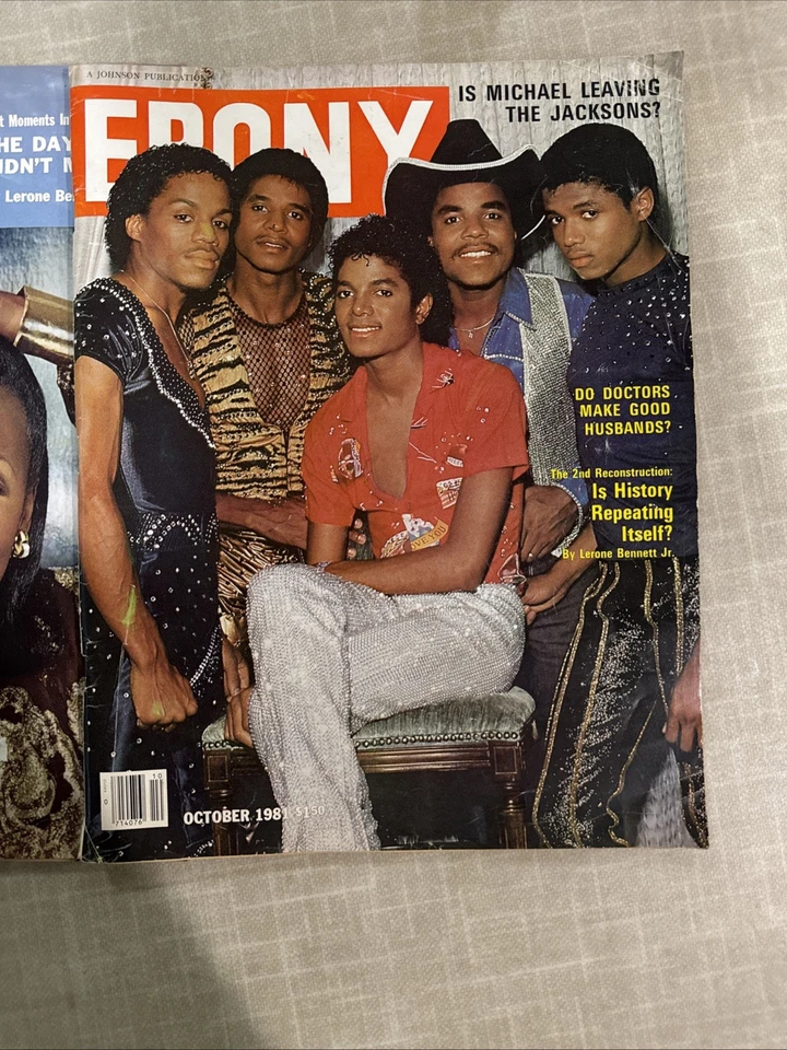 Vintage Ebony Magazines 1977, 1980, 1981. Michael Leaving The Jackson. Foto 2 de 4