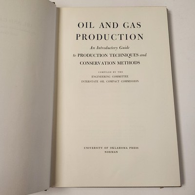 Oil and Gas Production 1951 Engineering Committee Hardcover Conservation