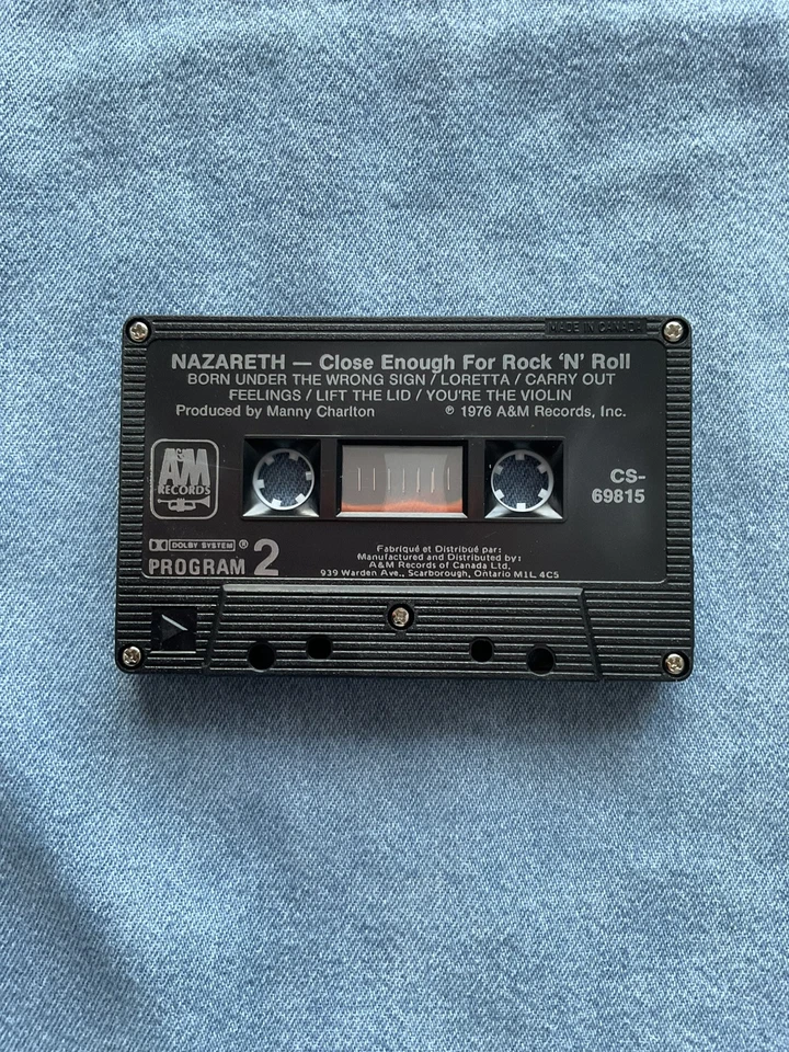 Nazareth- Close Enough For Rock ‘N’ Roll Cassette Tape - Image 4 of 4
