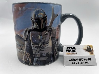 Star Wars The Mandalorian Mug   Din Djarin & Grogu 20oz Ceramic Coffee Cup