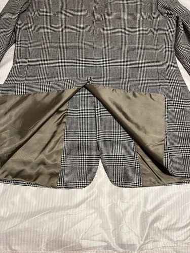 Polo by Ralph Lauren Men's Sports Coat Glen Plaid Wool Silk Linen Size 41 Long - Picture 7 of 9