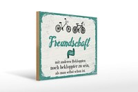 Holzschild Spruch Freundschaft Noch Bekloppter Sein 40X30 Cm