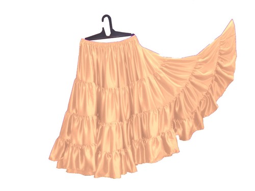 25 Yard 4 Tier skirt Women Belly Dance Color Casual Wear Spinning skirt S20 - Picture 21 of 46