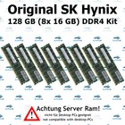 128 GB (8x 16 GB) Rdimm ECC DDR4-2133 Supermicro 2028TP-DC1FR Server RAM
