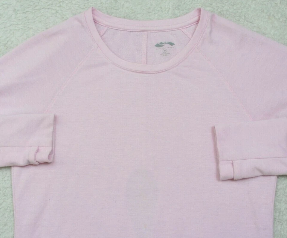 Sudadera Cascade Sport Rosa Cuello Redondo Mezcla Rayón Mediana Sólida Mujer WS156 Foto 3 de 4