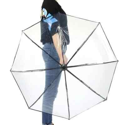Regenschirm Pipe faltbar faltbar Regenschutz Kunststofffaser transparent