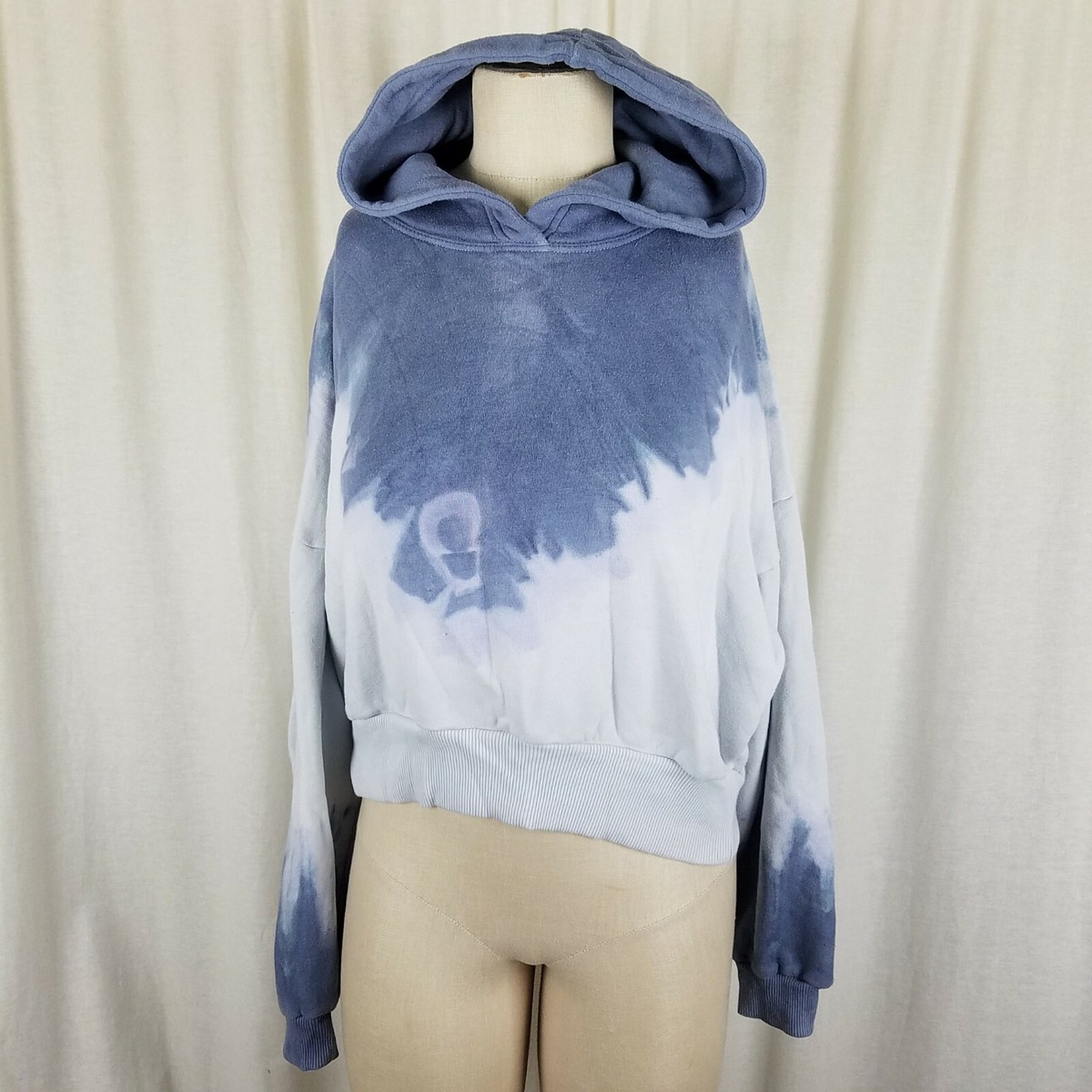 American Eagle Ombre Tie Dye Hooded Pullover Sweatshirt Jacket