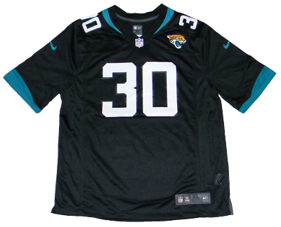 JAMES ROBINSON AUTOGRAPHED SIGNED JACKONSVILLE JAGUARS #30 NIKE
