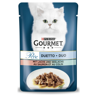 Gourmet Perle Duetto di Mare mit Lachs & Seelachs 85 g - 24 Stück, UVP 21,36 EUR