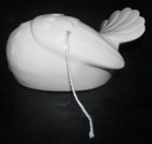 Vintage White Dove Love Bird Ceramic String Holder Wall Decoration Decor — photo 2