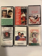 Country Christmas CASSETTE Tapes Lot of 6 - Carpenters, Judds, Wayne Newton, Etc