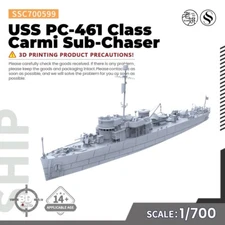 SSMODEL SSC700599 1/700 Military Model Kit USS PC-461 Class Carmi Sub-Chaser