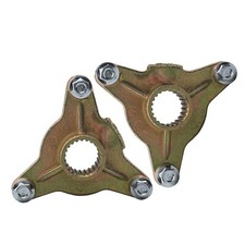 2pc 3 Stud 23T Spline Wheel Axle Rim Hub 78mm Spacing ATV Go kart Quad Golf Cart