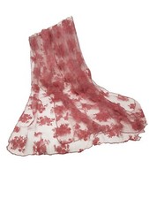 NEW Elegant Ladies Net with Velvet Touch Floral and Bead Trim Stole Scarf Shawl