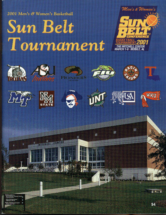 College Basketball Program Sun Belt Conference 2001 Championship Tournament