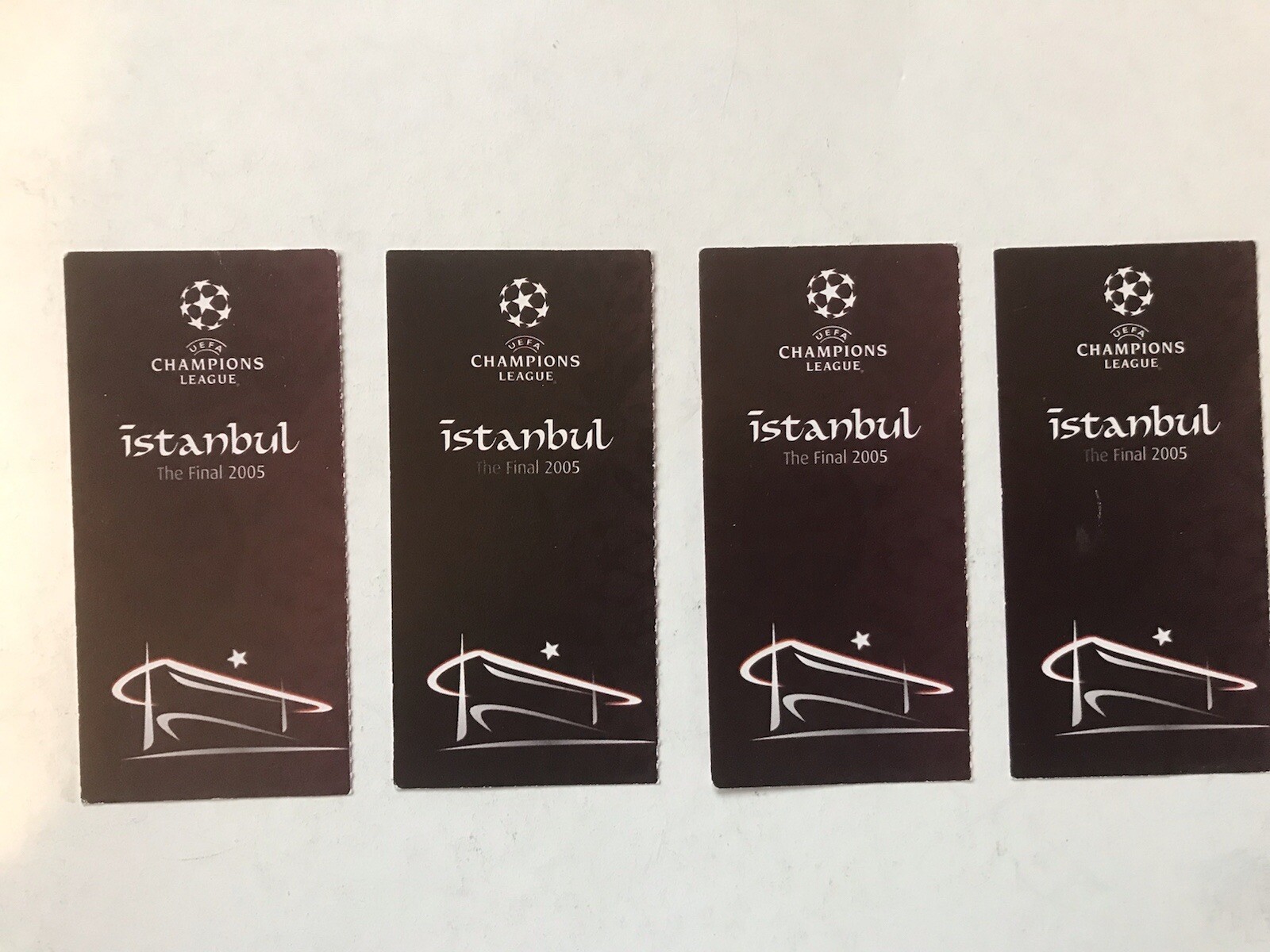 Liverpool Fc Tickets Job Lot 2005 Istanbul Champions League Final 