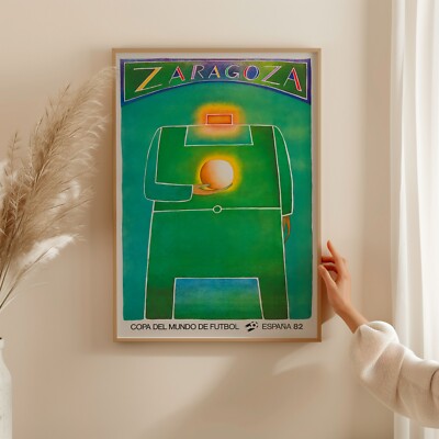 1982 FIFA World Cup Zaragoza Poster Spain Copa del Mundo