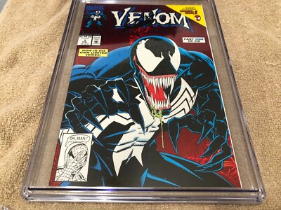Venom Lethal Protector 1 CGC 9.8 SS Stan Lee Auto 1993 Red