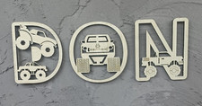Custom Monster Truck Alphabet Letters