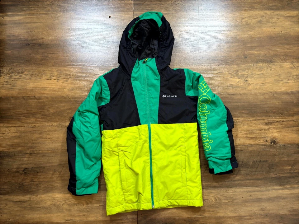 Columbia Two-Tone Green and Yellow Kids Size S - Image 2 of 4