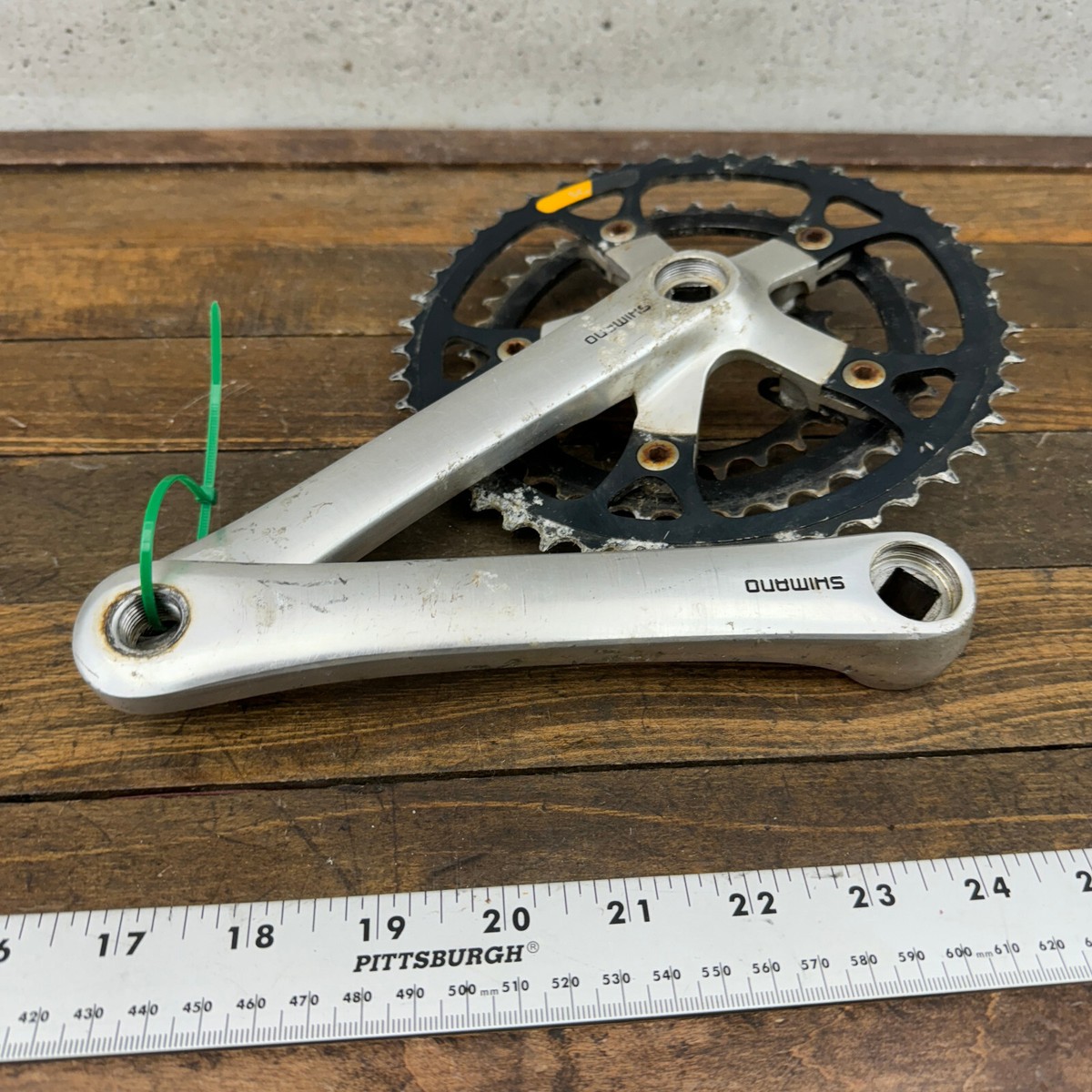 K &amp;M730 Vintage Shimano Deore XT FC-M730 Crank Set 175 mm Pantograph