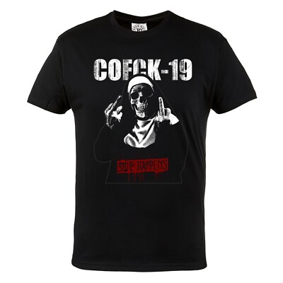 HERREN T-SHIRT MIT AUFDRUCK FÜR DEN PATIENT VIRUS QUARANTÄNE IMPFUNG ERKRANKUNG