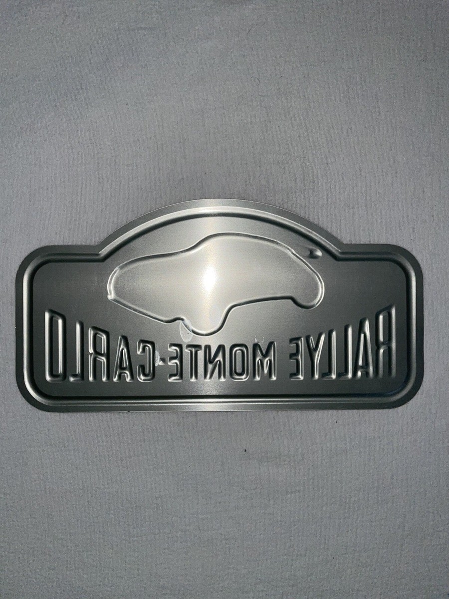 Plaque Métal Du 77 ème Rallye Monaco Monte-Carlo 2009