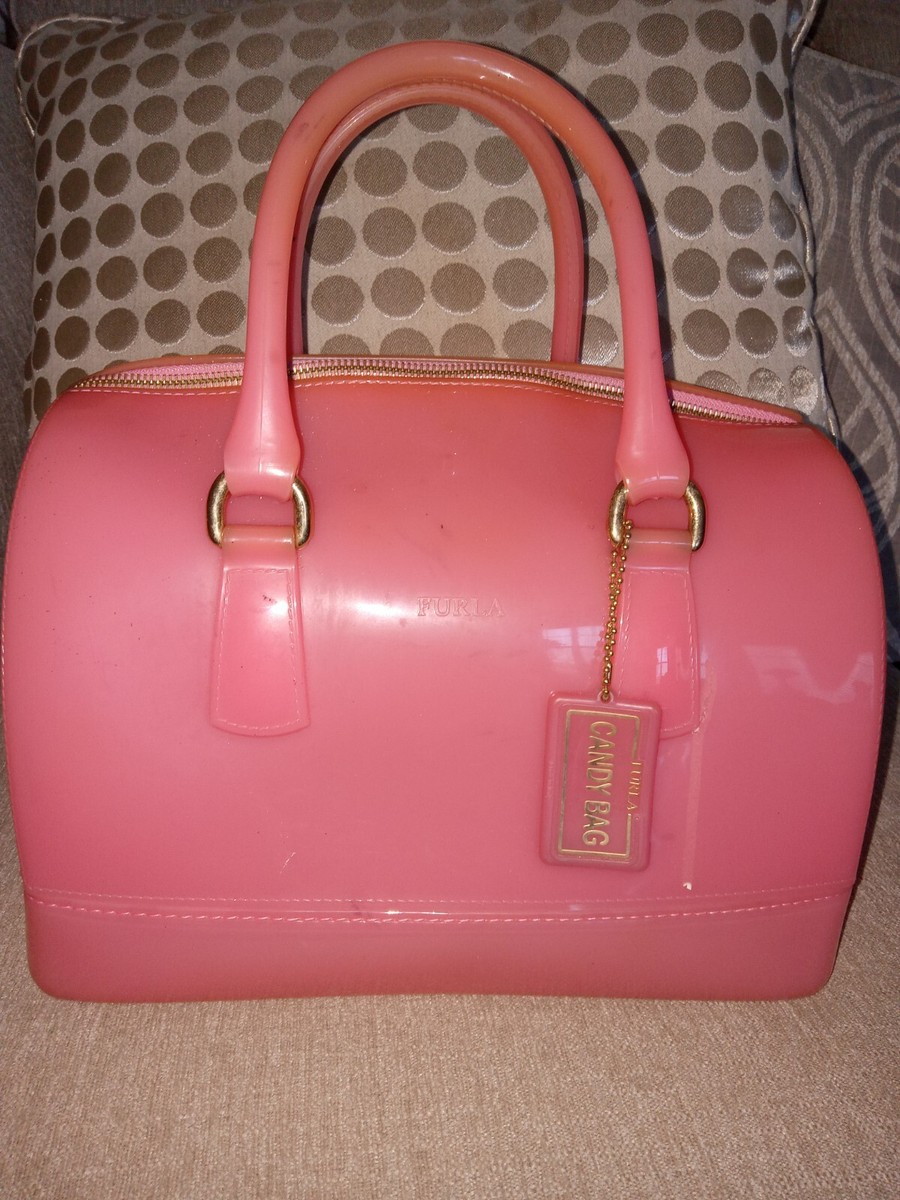 FURLA CANDY BAG ピンク RARE Baby PINK FURLA Candy Bag Jelly Bag BEST OFFER | eBay