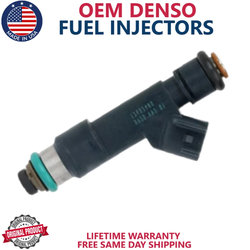 x4 NEW GENUINE DENSO Fuel Injectors For 2008 Chevrolet HHR 2.0L/2.2L/2.4L I4 - Image 2 of 4