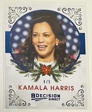 2020 DECISION DIRECT HOLIDAY CARD BLUE FOIL KAMALA HARRIS #4/5