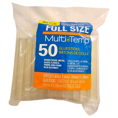 Adtech Non-Yellowing Full Size Multi Temp 50  Clear Glue Sticks 4'' x .44''