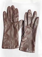 Vintage Fownes Women's Gloves Brown Genuine Leather Size 7